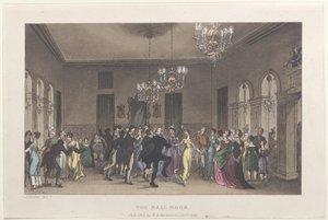 La Sala da Ballo, da Poetical Sketches of Scarborough, 1813 da Thomas Rowlandson, Joseph Constantine Stadler, J. Bluck