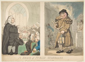 Una coppia di guardiani pubblici da Thomas Rowlandson
