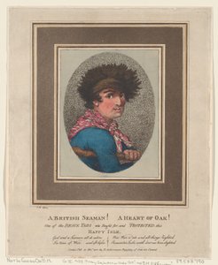 Un marinaio britannico! Un cuore di quercia! da Thomas Rowlandson