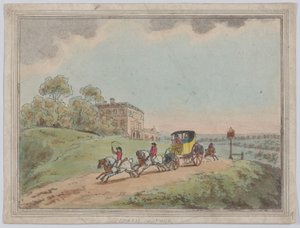 Una carrozza a quattro (da *Rustic Sketches*) da Thomas Rowlandson