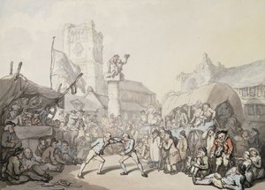 Un Incontro di Lotta Cornish da Thomas Rowlandson