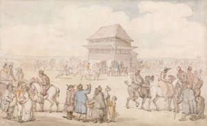 Una giornata di corse affollata da Thomas Rowlandson