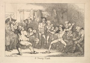 Un incontro di scherma, 1788 da Thomas Rowlandson