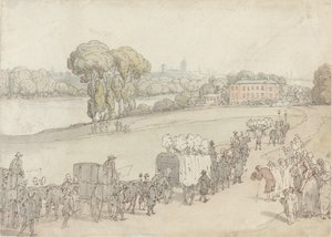 Un corteo funebre da Thomas Rowlandson