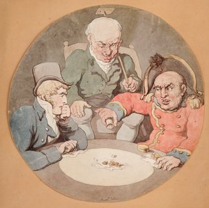 Una partita a dadi da Thomas Rowlandson