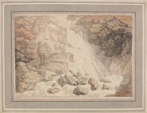 Una grande cascata