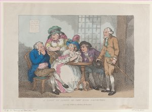 Una signora in limbo, o Ebreo rifiutato da Thomas Rowlandson