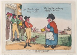 Un errore a New Market, o Sport e Pietà da Thomas Rowlandson