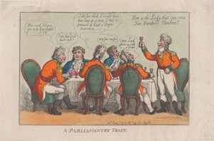 Un Brindisi Parlamentare, 2 marzo 1809 da Thomas Rowlandson
