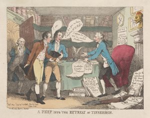 Uno sguardo al ritiro di Tinnehinch da Thomas Rowlandson