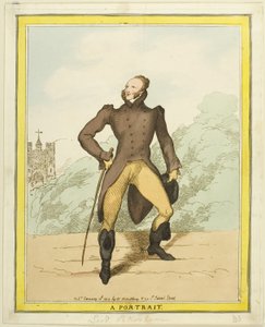 Un ritratto: Lord Petersham da Thomas Rowlandson
