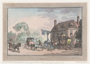 Una locanda di posta, 1787 da Thomas Rowlandson