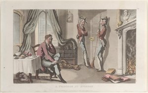 Un prigioniero ad Avignone, dal Journal of Sentimental Travels in the Southern Provinces of... da Thomas Rowlandson