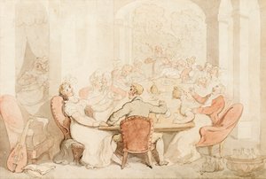Un pranzo rumoroso in una casa di campagna