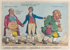 Uno Schizzo Approssimativo dei Tempi come Delineato da Sir Francis Burdett, 1810 da Thomas Rowlandson