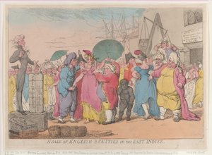 Una vendita di bellezze inglesi nelle Indie orientali, ristampa