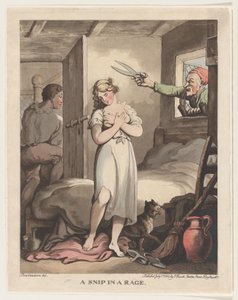 Un sarto in collera, 1 luglio 1802 da Thomas Rowlandson