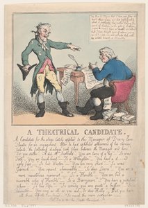 Un Candidato Teatrale, 1797 da Thomas Rowlandson