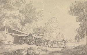 Un carro di legno