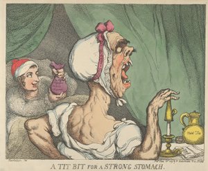 Un boccone per uno stomaco forte da Thomas Rowlandson
