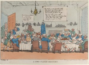 Un Pranzo Ordinario alle Due, 4 giugno 1811 da Thomas Rowlandson