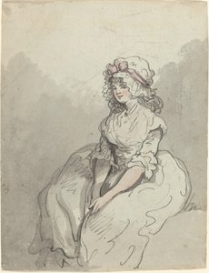 Una giovane bellezza inglese da Thomas Rowlandson