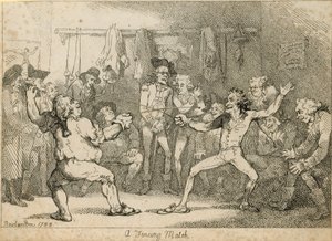 Un incontro di scherma da Thomas Rowlandson