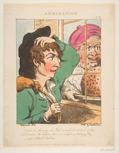 Ammirazione, Le Brun Travestito, o Caricature delle Passioni da Thomas Rowlandson