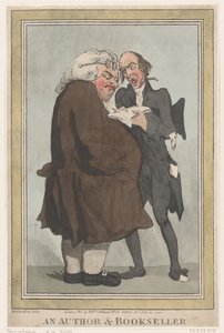 Un Autore e un Libraio da Thomas Rowlandson