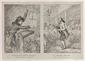 Un saggio sul sublime e il bello, Il discorso della fanciulla, 1 ottobre 1785 da Thomas Rowlandson