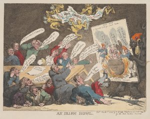 Un ululato irlandese da Thomas Rowlandson