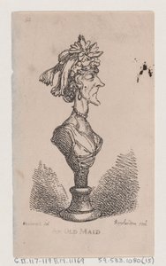 Una vecchia zitella, 1808 da Thomas Rowlandson