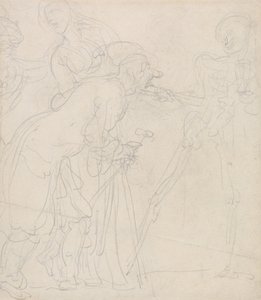 Un vecchio schernito dalla morte da Thomas Rowlandson