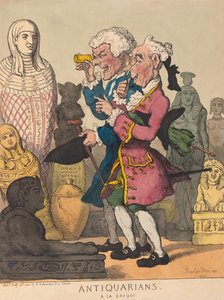 Antiquari alla greca, pub. 1805 (incisione colorata a mano)