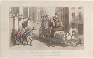 Servizio a un nobile, da Il vicario di Wakefield da Thomas Rowlandson