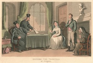 Davanti al tribunale di Avignone da Thomas Rowlandson
