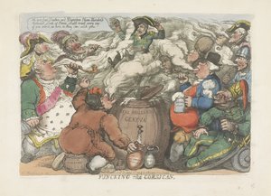 Fumigazione del Corso, 1813 da Thomas Rowlandson