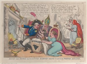 Boney il Secondo o il piccolo babbuino creato per divorare le scimmie francesi, 9 aprile 1811 da Thomas Rowlandson