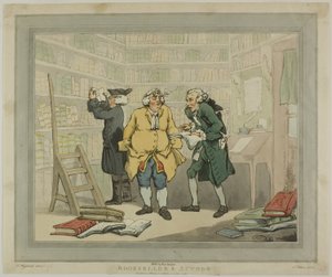 Libraio e autore da Thomas Rowlandson