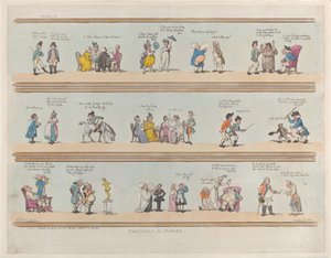 Bordi per stanze, Tavola 3 da Thomas Rowlandson