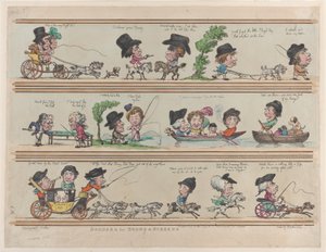 Bordi per stanze e schermi, Piatto 7 da Thomas Rowlandson