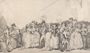 Lettini da ingresso Box da Thomas Rowlandson