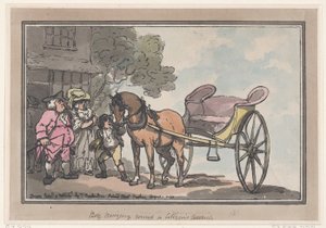 Ragazzo che Porta in Giro la Carrozza di un Cittadino da Thomas Rowlandson