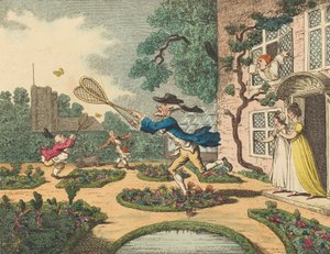 Caccia alle farfalle da Thomas Rowlandson