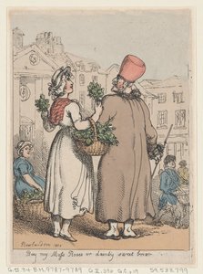 Compra le mie rose muschiate, o dolce briar da Thomas Rowlandson