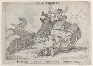Per autorità. Persone e proprietà protette, 24 novembre 1785 da Thomas Rowlandson