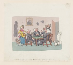 Accademici di Natale che giocano a Whist, 1 aprile 1803