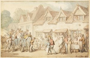 Carrozza che Cambia Cavalli da Thomas Rowlandson