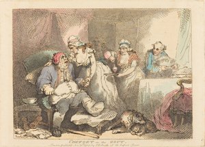 Conforto nella gotta da Thomas Rowlandson