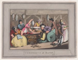 Comforts of Bath, Tavola 4, 6 gennaio 1798 da Thomas Rowlandson